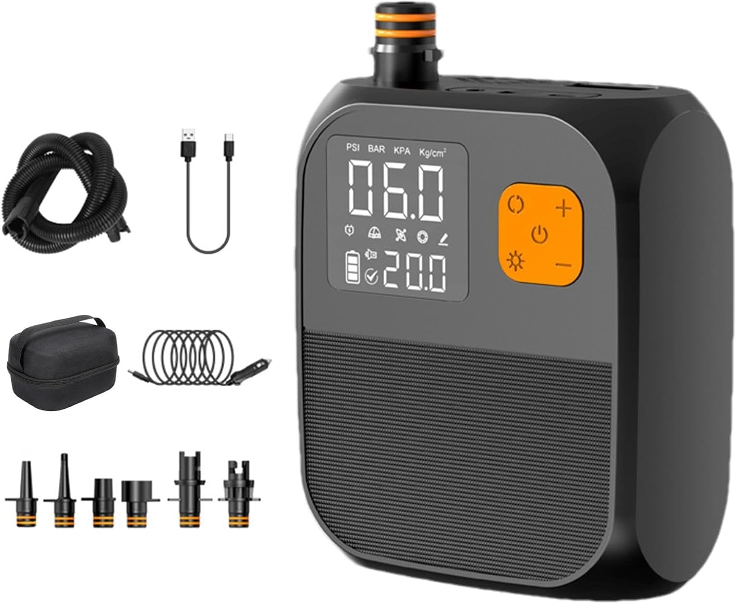 Amazon.co.jp: [Lubiling]エアーポンプ 電動 空気入れ 25PSI